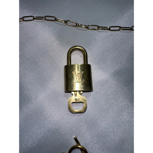 Louis vuitton gold padlock - louis, and